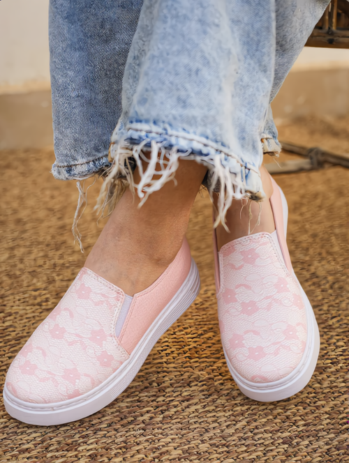 Pink Blossom Slip On
