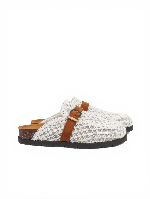 Riviera Mesh Clog - White